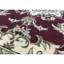 Wool Oriental Area Rug in Wine/Ivory