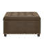 Square Storage Ottoman Coffee Table, Small Space Upholstered Footstool with Hidden Storage-1220447427