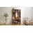 Hall Tree 39.4'' Wide With Bench, Shoe Storage And LED Light Strip