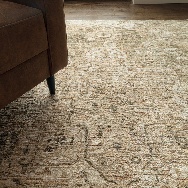 Madeleine Serapi Vintage Green Area Rug, Runner 80 x 160 cm