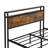 Size Metal Platform Bed Frame With Wooden Headboard And Footboard With USB LINER, No Box Spring Needed, Large Under Bed Storage, Easy Assemble