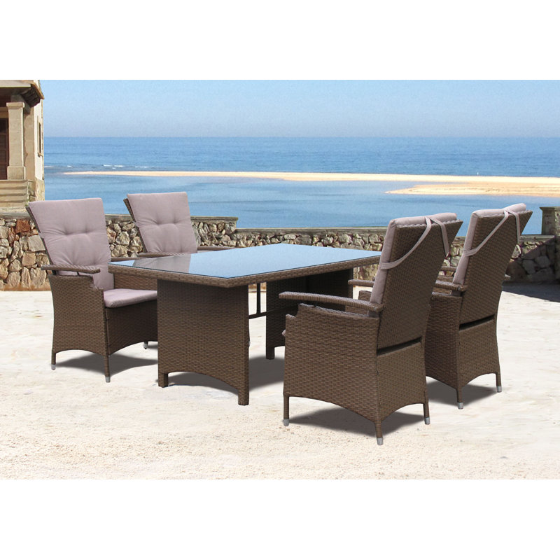 Dreyer Rectangular Wicker Outdoor Dining Table , cm W cm D, 150cm W x 90cm D