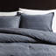 Édredon très grand / très grand bleu 3 pièces, 100% coton lavé sergé, confort toutes saisons, meilleure couverture uniforme-125116509-125116513