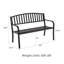 Banc de jardin extérieur en métal