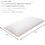  Oreiller luxueux en duvet et plumes - Grand oreiller 20 x 28