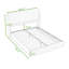 Grand lit plateforme tapissier avec tête de lit-101181420
