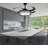43" Ekain 3 - Blade LED Smart Retractable Blades Ceiling Fan with Remote Control and Light Kit Included