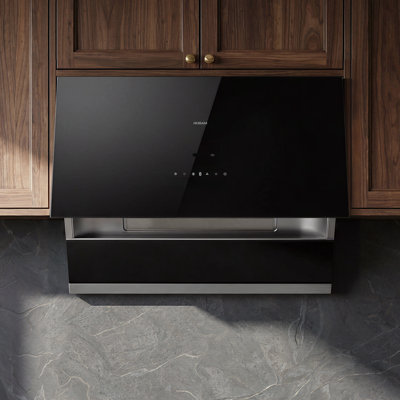Hotte sous-armoire / murale 36 po ROBAM R-Max - 1400 CFM, moteur BLDC, vitesse de réglage automatique, contrôle des mouvements, noir, R-Max3 56H2S