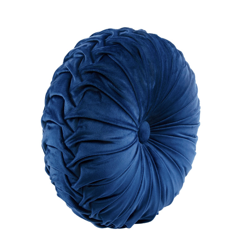 Housse de coussin Reyna, Bleu marine, H 15 po x l 15 po