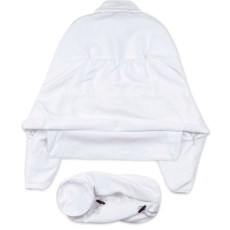 Housse SEULEMENT pour oreiller pour mari Cowboy Aspen Edition Microsuède recto verso / microfibre, 31,5 po x 8,5 po, Blanc