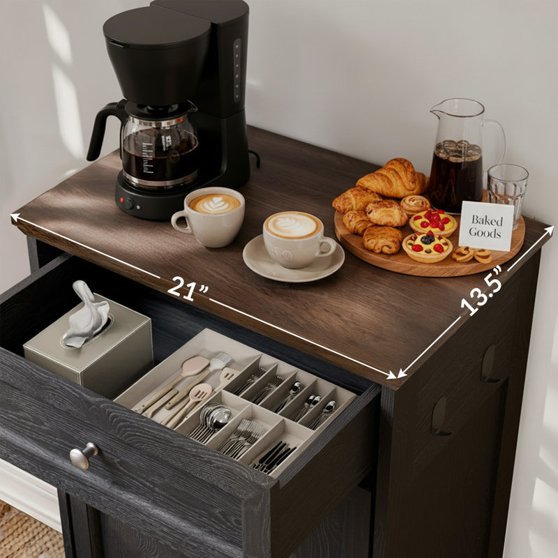 Armoire à ordures inclinable 10 gallons, armoire de poubelle de cuisine autoportante avec tiroir, poubelle cachée à l'épreuve des animaux de compagnie