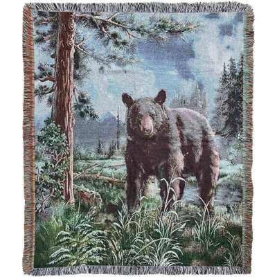 Woven Tapestry Throw Blanket With Fringe Wall Hanging Art Handicrafts Jacquard Multipurpose Soft Travel Mat Outdoor With Fringe Tassels 50 X 60 Inches