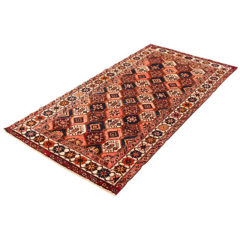 Tapis brun Kayseri unique fait à la main de conception unique 5 pi 1 po x 9 pi 8 po