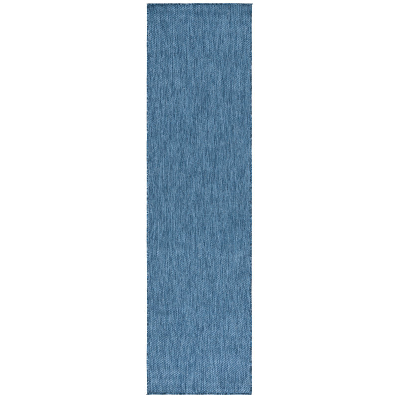 Emestina Performance Performance Solid Color Indoor/Outdoor Area Rug, Runner 2'2" x 8'