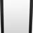 Wall-Mounted Mirror with Tall Rectangular Frame, 24 x 71, Black Metal