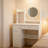 Makeup Vanity Table With Mirror, Makeup Table, Vanity Desk, Dresser Table For Bedroom, Checkroom