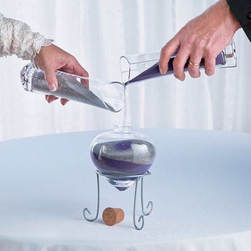 Glass Unity Candles And Sand