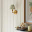 Burley Rechargeable LED Rechargeable and Leaf 16cm peachy keen shade Wall Sconce-107103198