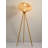 Japanese-style bamboo-woven solid wood floor lamp