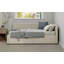 Lit de coin en L de style moderne avec lit simple en lin et deux tiroirs de rangement-1962579457