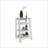 BATHBI 30" High  4-Tier Ladder Shelf  Organizer For Bathroom, Side Table, Living Room In White-718245667