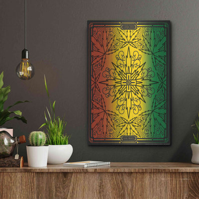 Red Barrel Studio® «420 Rasta» par JJ Brando, art mural en métal