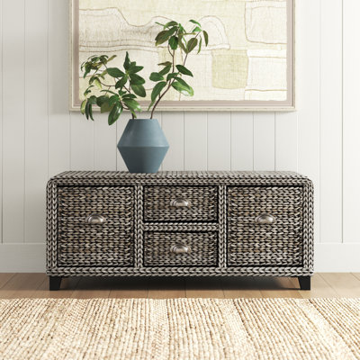 Banc de rangement en osier Northside