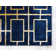Tapis bleu marine Corando
