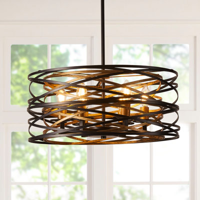 Ameal 6-Light 19.68 inch Oversize Unique Design Adjustable Pendant Light