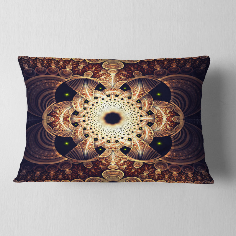 Coussin lombaire numérique à motif floral