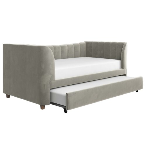 Little Seeds Valentina TwinUpholstered Daybed with Trundle & Reviews ...