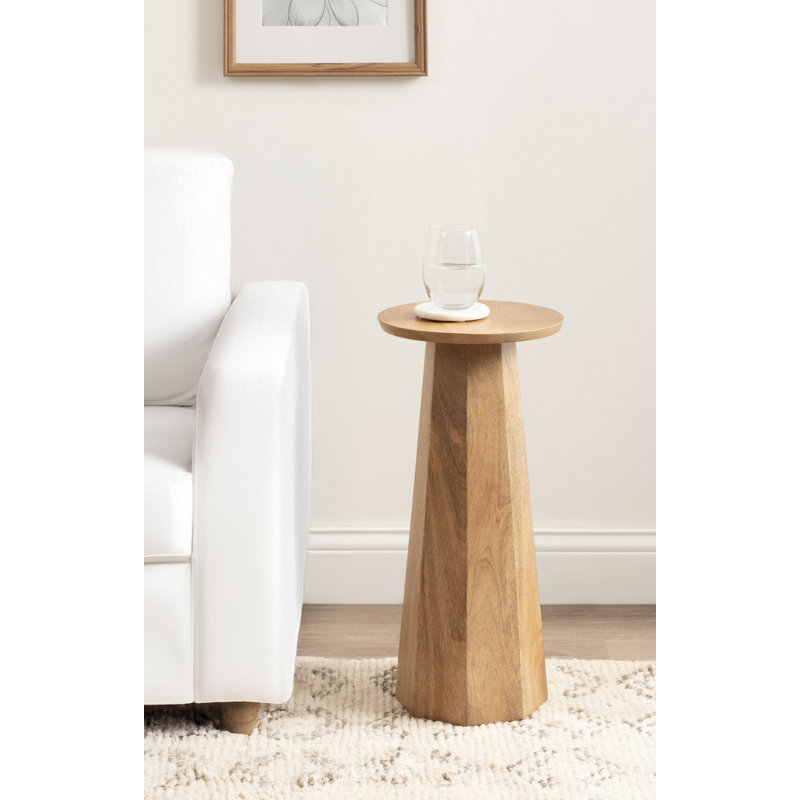 Table ronde en bois de manguier Hemingson
