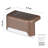 Brown Low Voltage Solar Powered Integrated LED Step Light Pack
