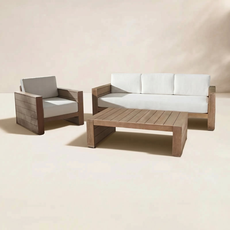 Myeshia 3 Piece Outdoor Conversation Set