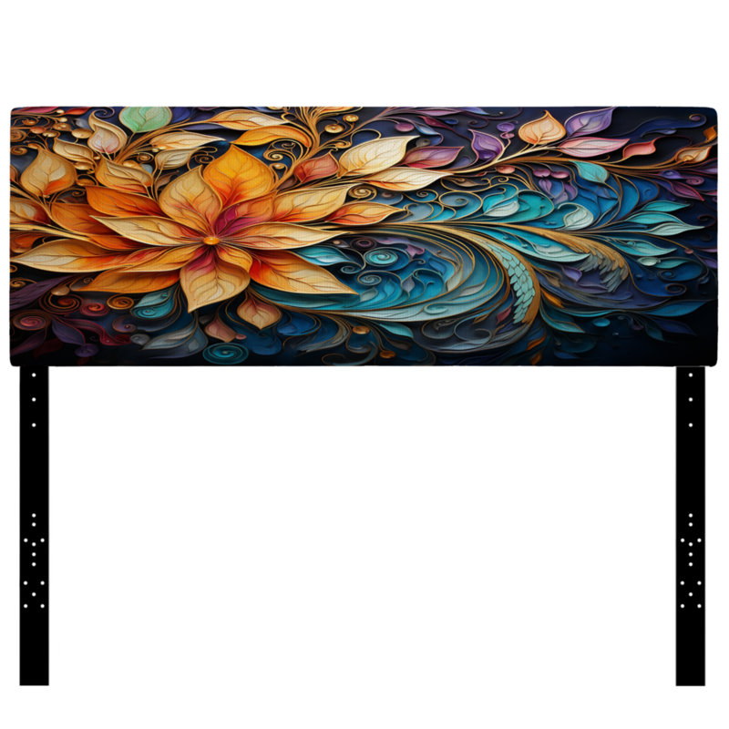 Tête de lit tapissier Rangoli I, Grand