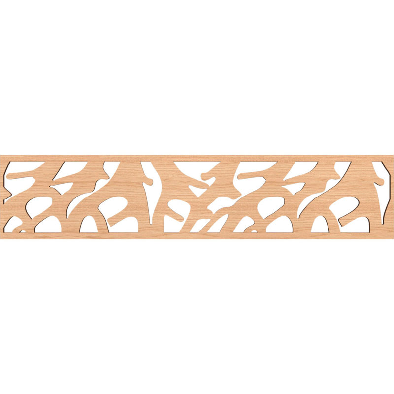 Moulure de charpente l 46 po x H 10 po x H 3/8 po, hickory, Noyer blanc, H 10 po x l 46,75 po x P 0,375 po