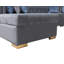 Canapé modulaire en velours gris Lorena-92113165