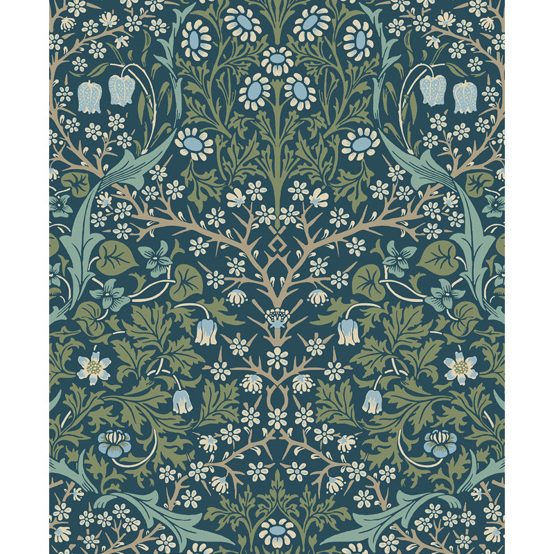 Malmberg Peel & Stick Roll, Prussian Blue/Moss Green