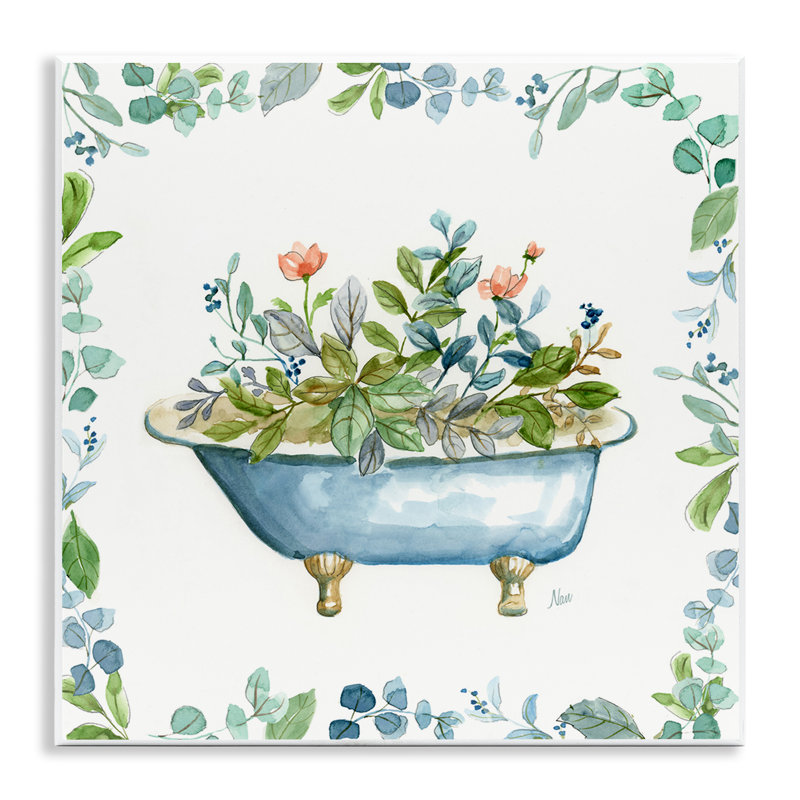 "Botanical Bath Tub", art mural par Nan