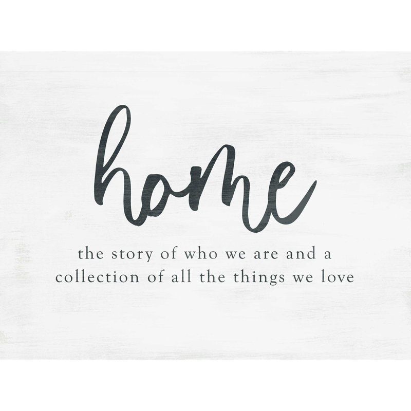 Home Story of Who We Are - Reproduction sur toile tendue, L 48 po x H 36 po