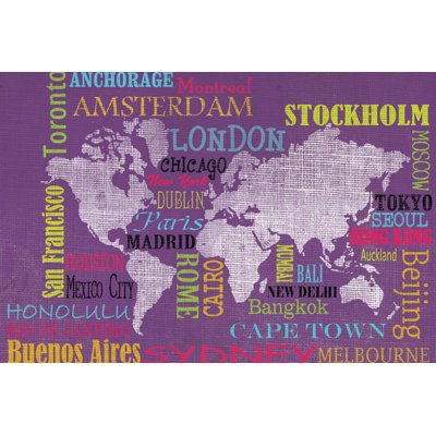 Travel The World 2 - Wrapped Canvas Art Prints