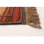 Tapis rouge / jaune en laine fabriqué à la main Kilim