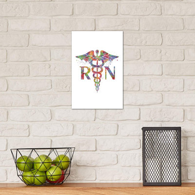Caduceus RN by Genefy Art - Wrapped Canvas Print