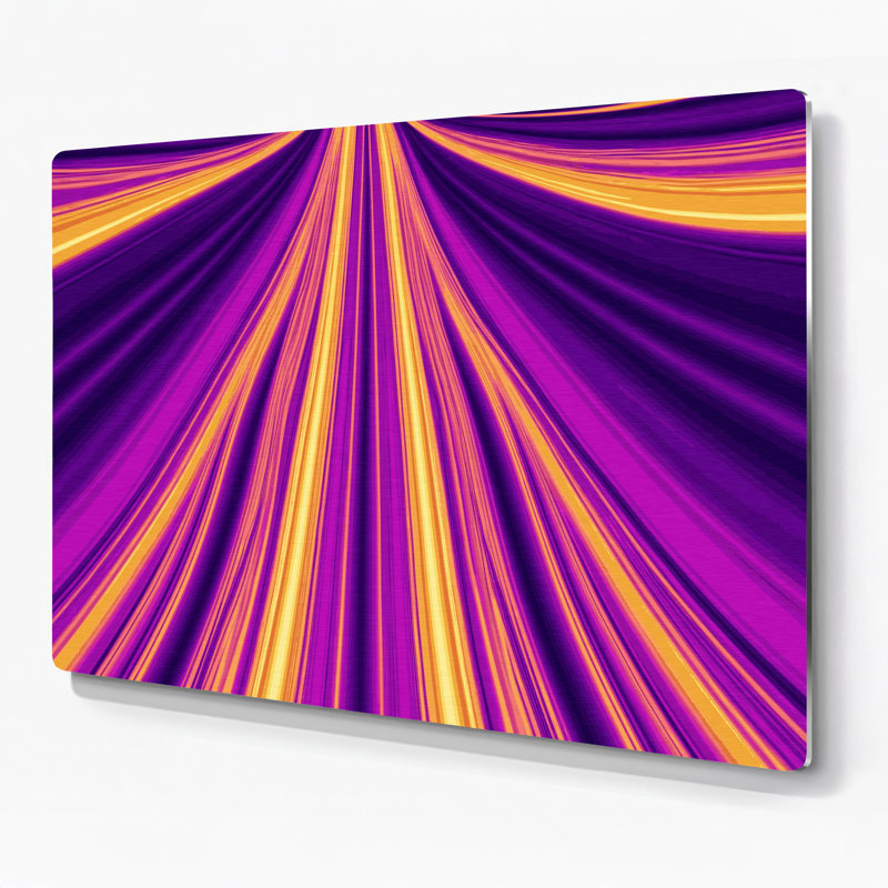 Gradient Abstract 84, art mural en métal mauve, H 16 po x l 20 po