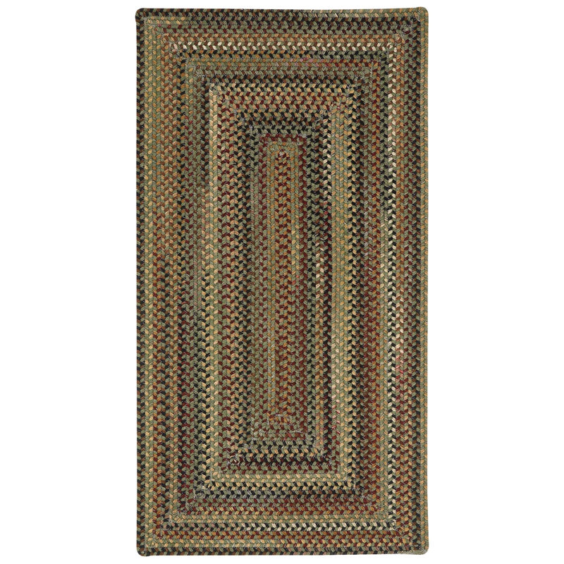 Fort Lupton Wool Indoor Rug, Concentric Rectangle 3' x 5'
