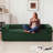 Boneless Modern 92" W Couch Corduroy Compression Sofa with Cup Holders and Storage-1691571533