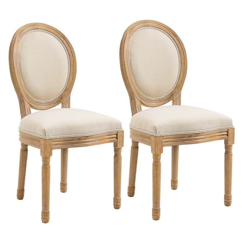 Chaise d'appoint Patino Linen Upholstere, Beige