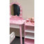 Ensemble de coiffeuse pour enfants avec tablette de rangement et ensemble de jeu pour salon de coiffure-1780079359