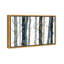 Nature et paysage derrière les bois - impression sur toile tendue-58120254-66932883