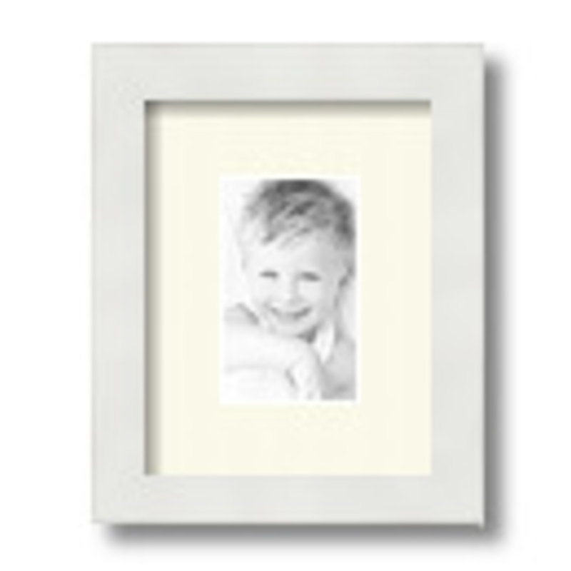 Matte Picture Frame with Mat, Brilliant White